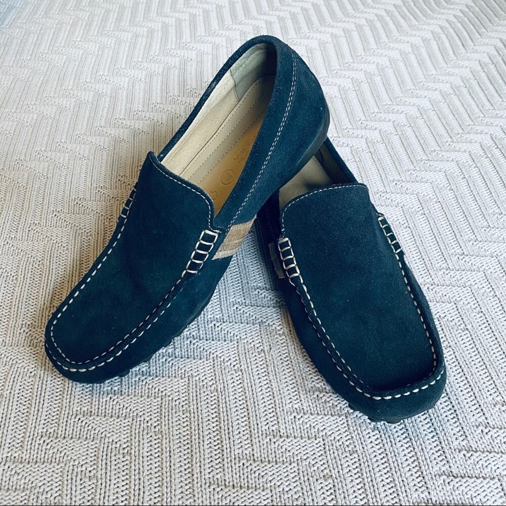 Geox navy Respira driving loafer, size 8